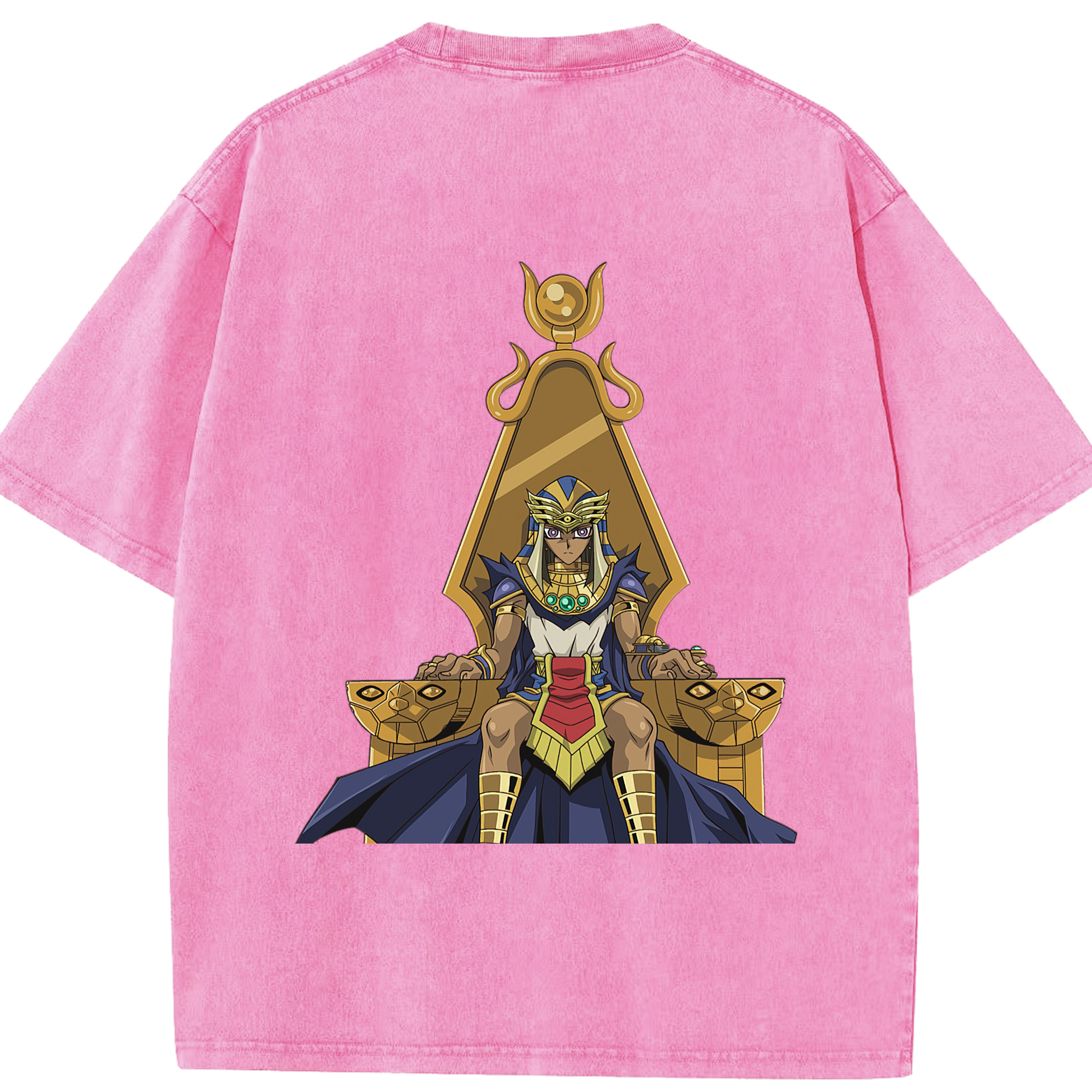 （画像用） 遊☆戯☆王 Yu-Gi-Oh! 綿100% ヴィンテージ風 半袖Tシャツ（背面プリント）